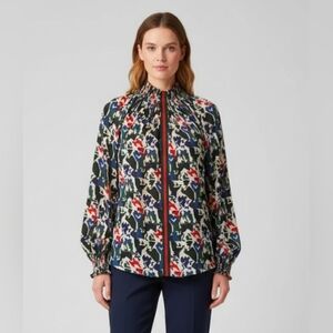 Rungolee Brooklyn Silk Smock Blouse Size M